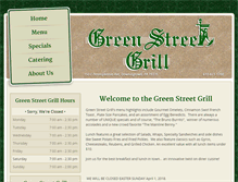 Tablet Screenshot of greenstgrill.com